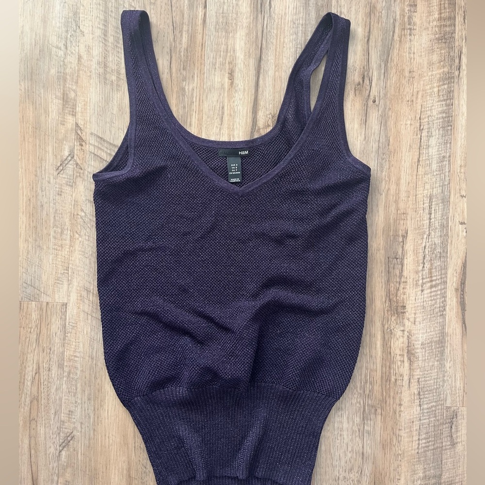 Purple sheer tank